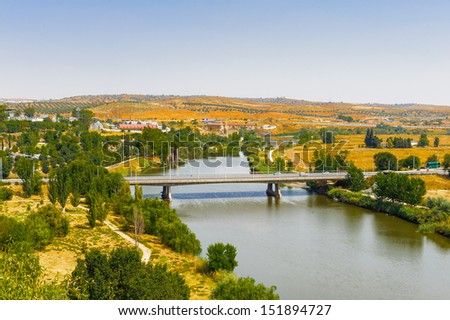 Landscape of the nature of Toledo, UNESCO world heritage site