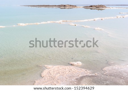 Dead sea salty water
