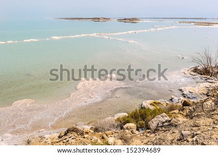 Dead sea salty water