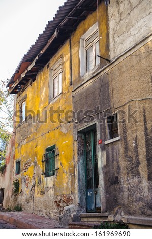 Old house in a poor area of Turkey