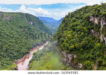 Beautiful Landscape Of The Nature Of The Kaieteur National Park, Guyana, South America