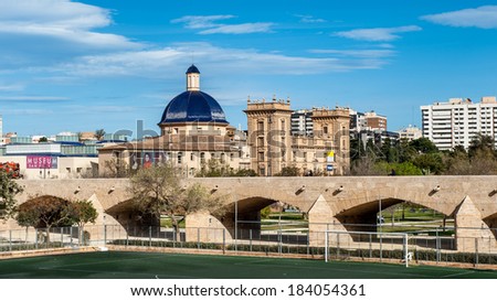 VALENCIA, SPAIN - MAR 24, 2014: Museum of Beautiful Arts, Valencia, Spain. Valencia was found in 138 BC, and now it's the third largest city in Spain