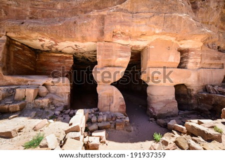 Petra, Jordan. Petra is one of the New Seven Wonders of the World. UNESCO World Heritage