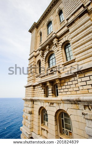 Oceanographic Museum (Musee oceanographique), a museum of marine sciences in Monaco-Ville, Monaco. Inaugurated in 1910