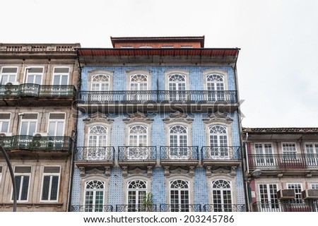 Architecture of Porto, Portugal. Porto is the second largest city in Portugal and it was called the European Culture Capital in 2001