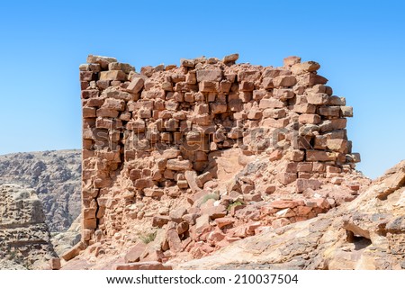 Beautiful nature of Petra, the capital of the kingdom of the Nabateans in ancient times. UNESCO World Heritage