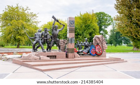 Monument in the Brest Fortress, Brest, Belarus. It is one of the Soviet World War II war monuments commemorating the Soviet resistance against the German invasion on June 22, 1941