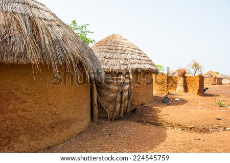 Houses in Ghana where the poor people live in