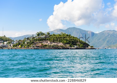 One of the islands near Nha Trang in the South China Sea in Vietnam