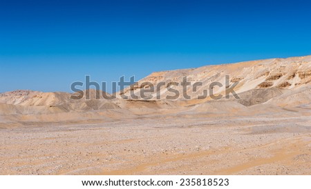 Beautiful desert landscape in Egypt