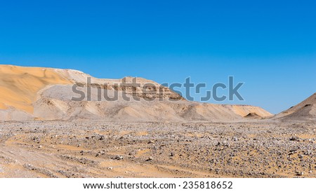 Beautiful desert landscape in Egypt