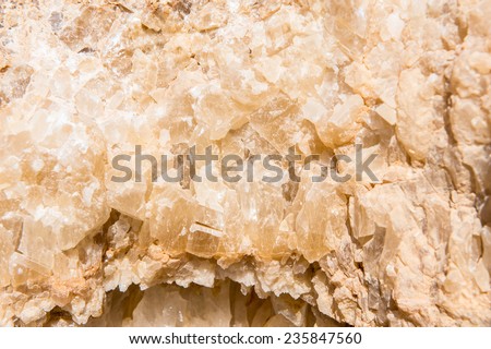 Quartz structure of the Crystal Mountain between the Bahariya and Farafra Oasis in Egypt