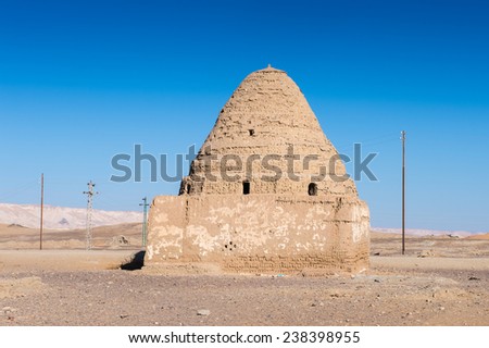 House near of Al Qasr, old village in Dakhla Desert, Egypt