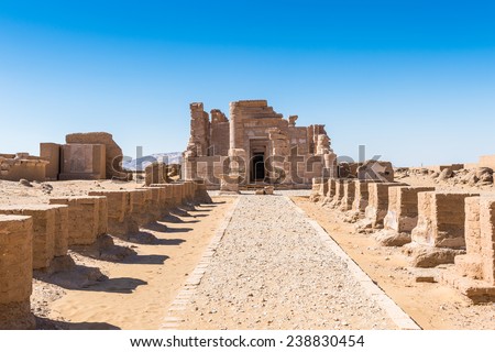 Deir el-Haggar temple, Dakhla Oasis, Western Desert, Egypt