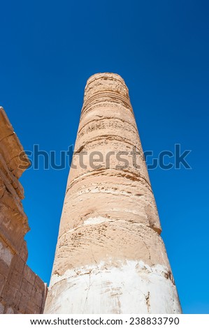 Columns of the Deir el-Haggar temple, Dakhla Oasis, Western Desert, Egypt