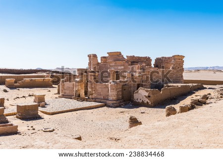 Deir el-Haggar temple, Dakhla Oasis, Western Desert, Egypt
