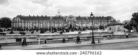 PARIS, FRANCE - JUN 17, 2014: The Army Museum (Musee de l'armee) in Paris, France. It's a national military museum of France
