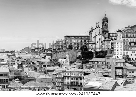 PORTO, PORTUGAL - JUN 21, 2014: Panoramic view of Porto. Porto is the second largest city in Portugal and it was called the European Culture Capital in 2001