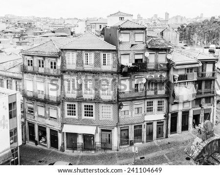 PORTO, PORTUGAL - JUN 21, 2014: Beautiful cityscape of Porto. Porto is the second largest city in Portugal and it was called the European Culture Capital in 2001