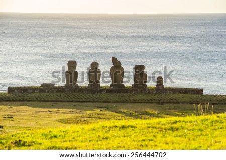 Rocks of the Easter Island, Chile