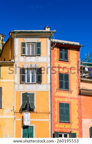 Colorful house in Portofino, Italy