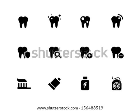 Tooth teeth icons on white background See also vector version Tooth teeth icons on white background See also vector version