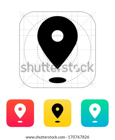 Map Point Icon. Vector Illustration. - 170767826 : Shutterstock