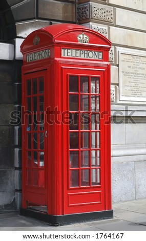 A London Telephone box.