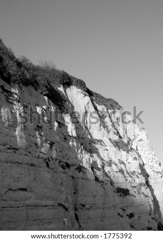 A cliff at Beer, Devon.