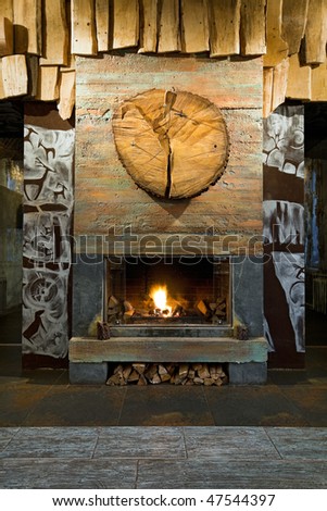 Rustic Fireplace Photos