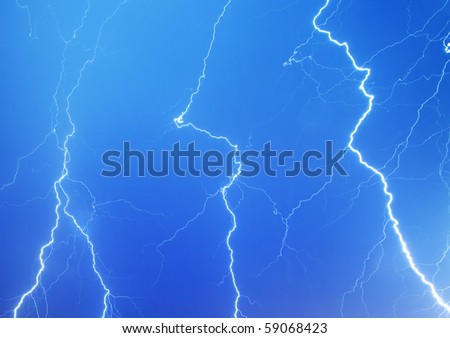 View of lightning in the sky