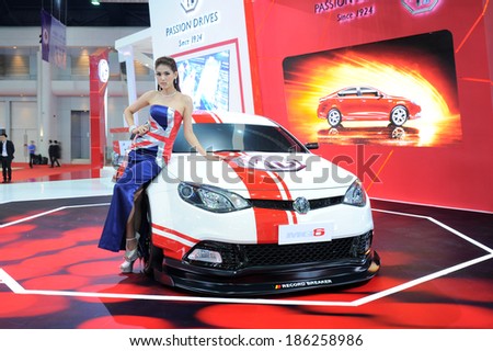 BANGKOK - MARCH 25: TOYOTA c on display at The 35th Bangkok International Motor Show on March 25, 2014 in Bangkok, Thailand.