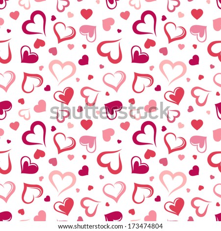 Seamless pattern with hearts Vector illustration Seamless pattern with hearts Vector illustration