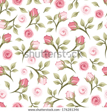 Seamless pattern with roses Vector illustration Seamless pattern with roses Vector illustration
