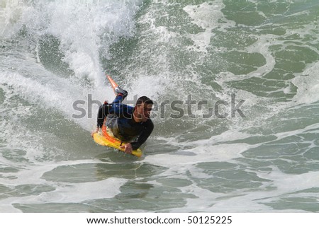 good bodyboarder in action