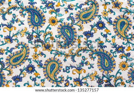 Seamless abstract background with a beautiful batik flowers fabric patterns