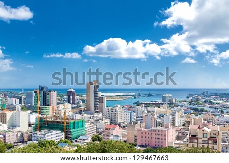 View of Port Louis, Mauritius, Africa