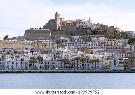 Ibiza Eivissa town (Spain), typical holiday destination in Spain