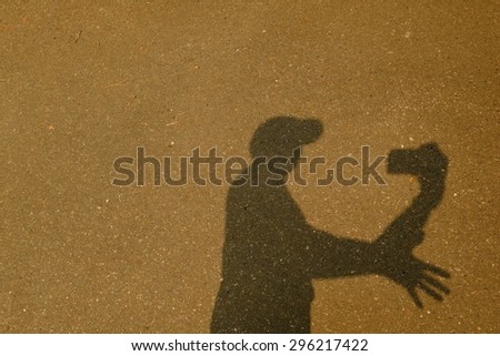 The shadow of the photographer