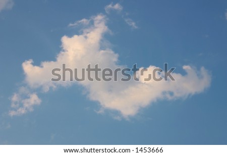 fleecy cloud in sky. more in portfolio