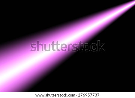 pink beam of light in the darkness