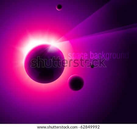 space background. vector : Space background