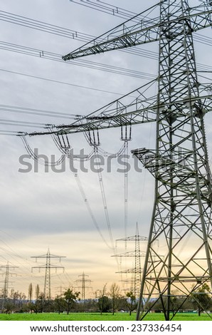 Electric power cable tower