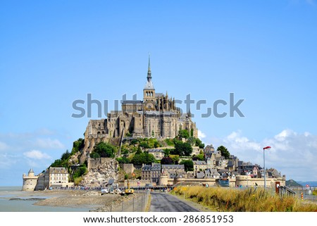 NORMANDY - 29 June 2014 : Saint Michael's Mount, France