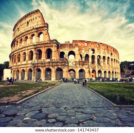 Great Colosseum, Rome, Italy - stock photo