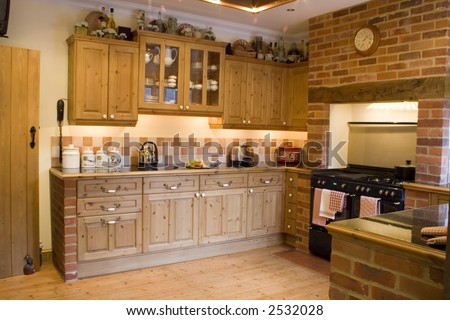 A kitchen in a farmhouse