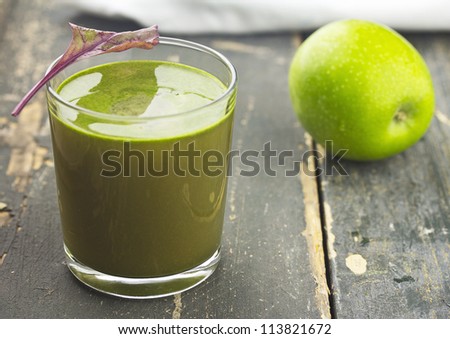 Green leaf juice