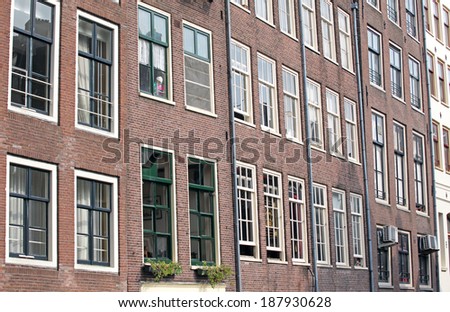 Typical architecture in Amsterdam - Netherlands
