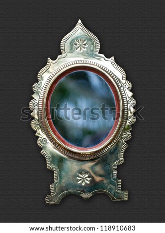 antique vintage mirror with frame
