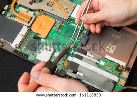 man is soldered component in your computer